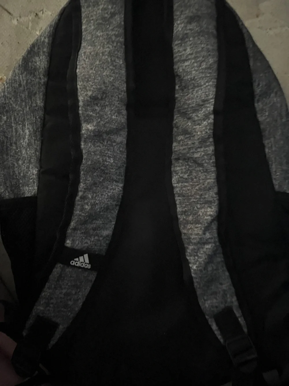 adidas Grey Heather and Black Athletic Backpack - Picture 2 of 5